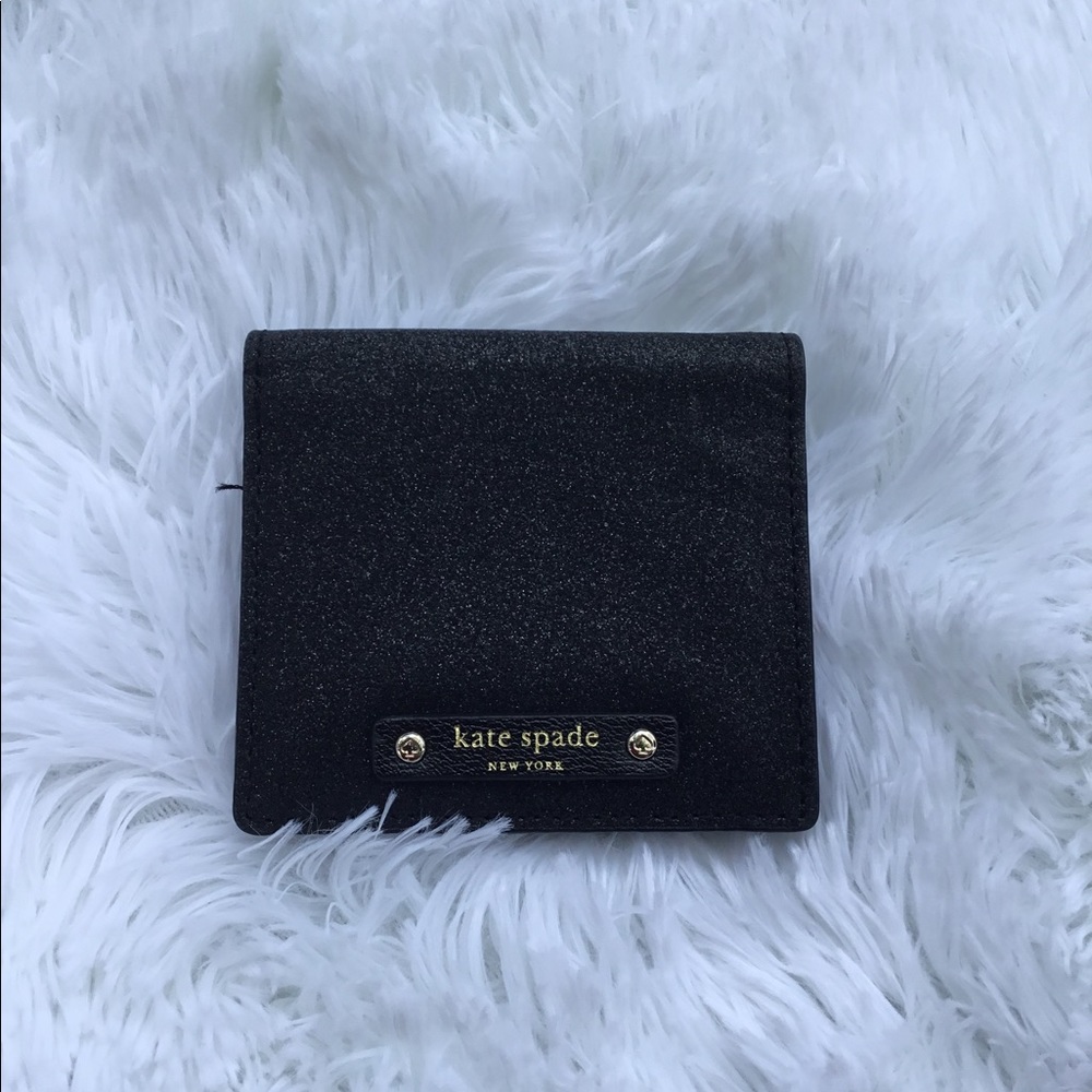 Mini Black Glitter Kate Spade Wallet